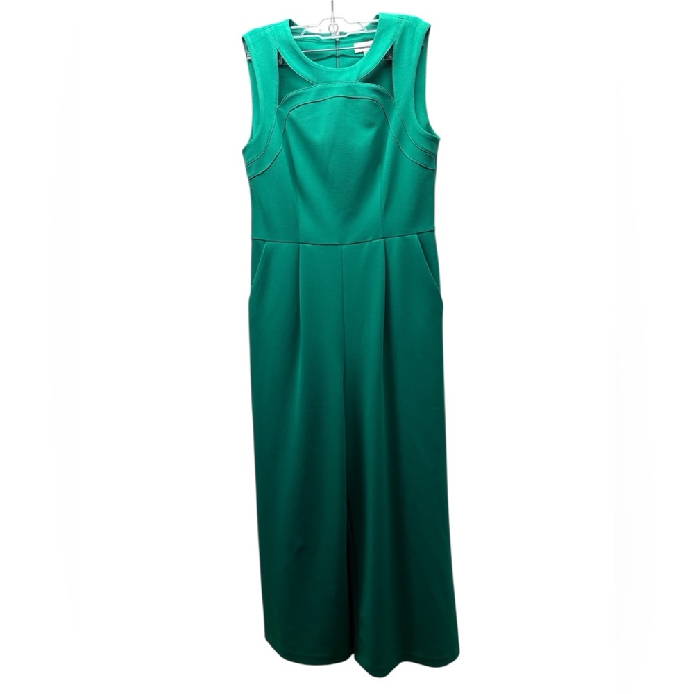 Calvin Klein Teal Sleeveless Jumpsuit